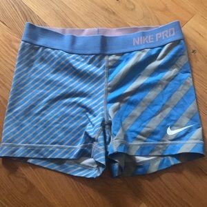 Nike spandex workout striped
